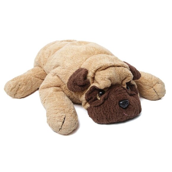 Vintage BESTEVER Bulldog Plush Toy Puppy Stuffed Animal Brown - Picture 1 of 9